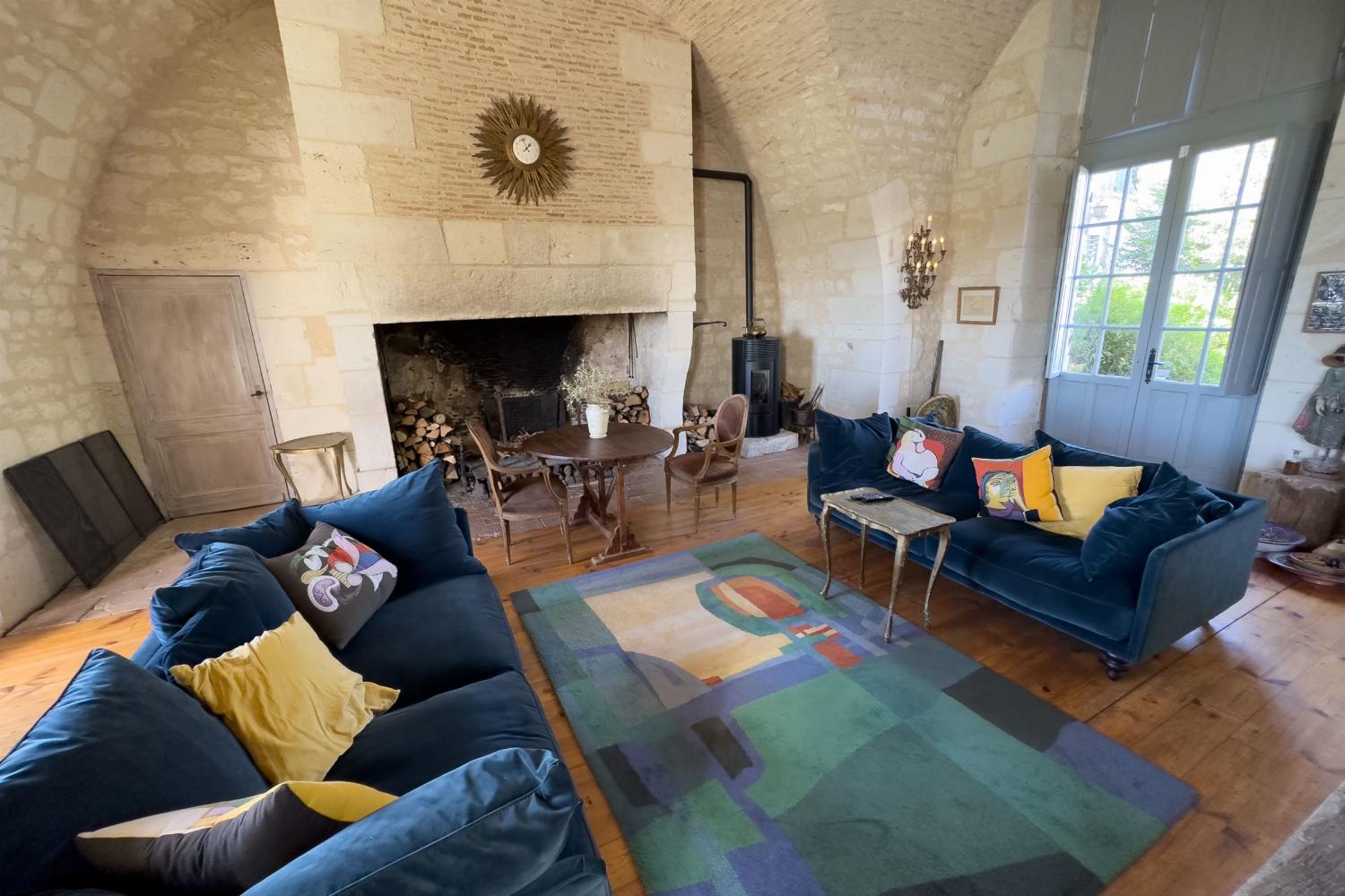 Living room | Holiday château in Nouvelle-Aquitaine
