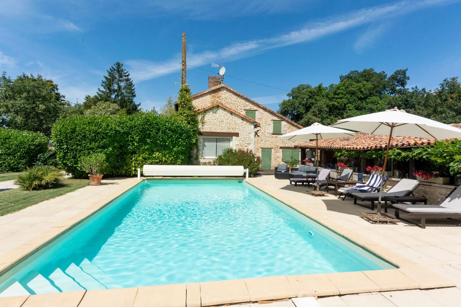 Holiday home in Loire with private heated pool