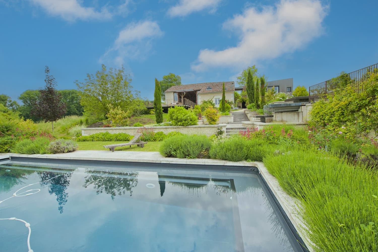 Rental home in Dordogne with private solar heated pool