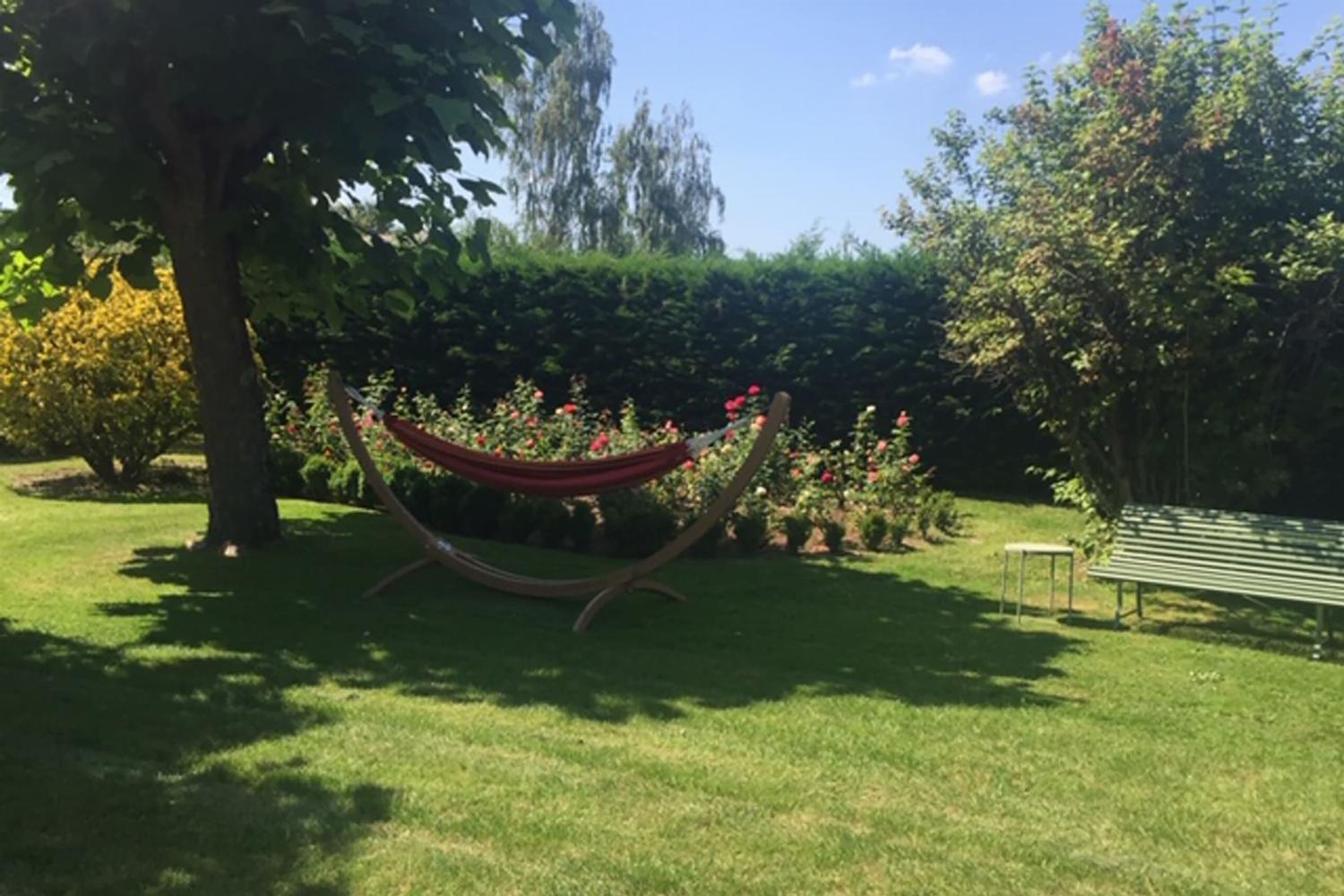 Hammock in garden