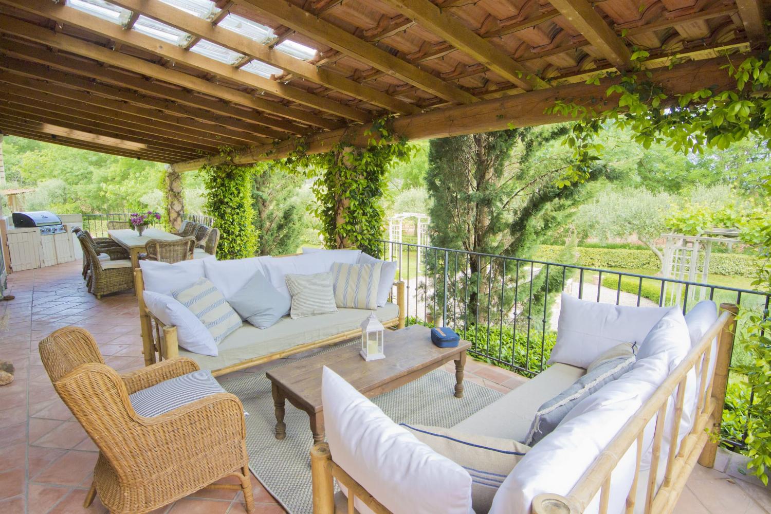 Shaded terrace