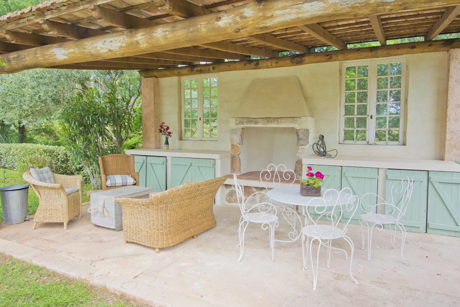 Shaded terrace