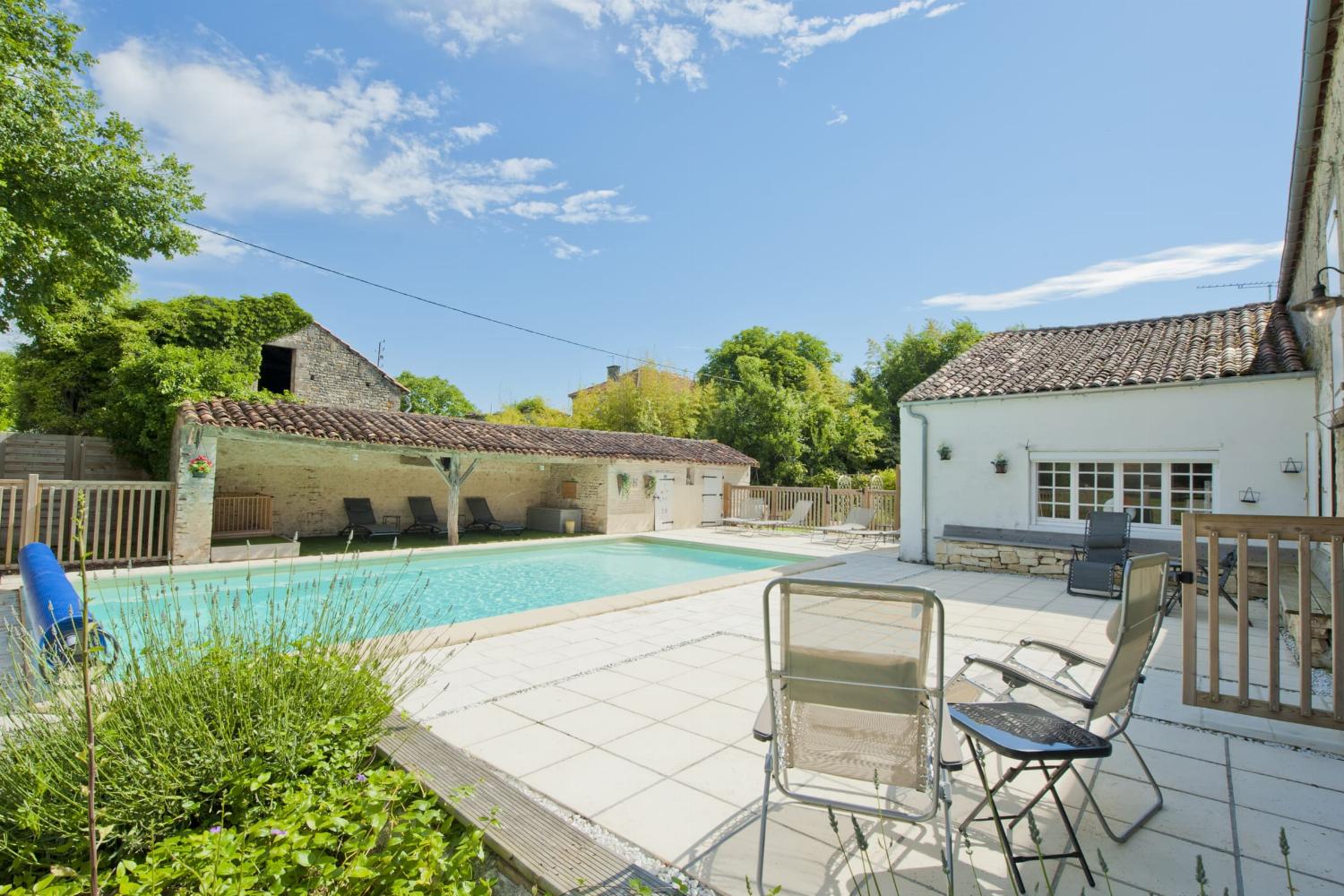 Private heated pool