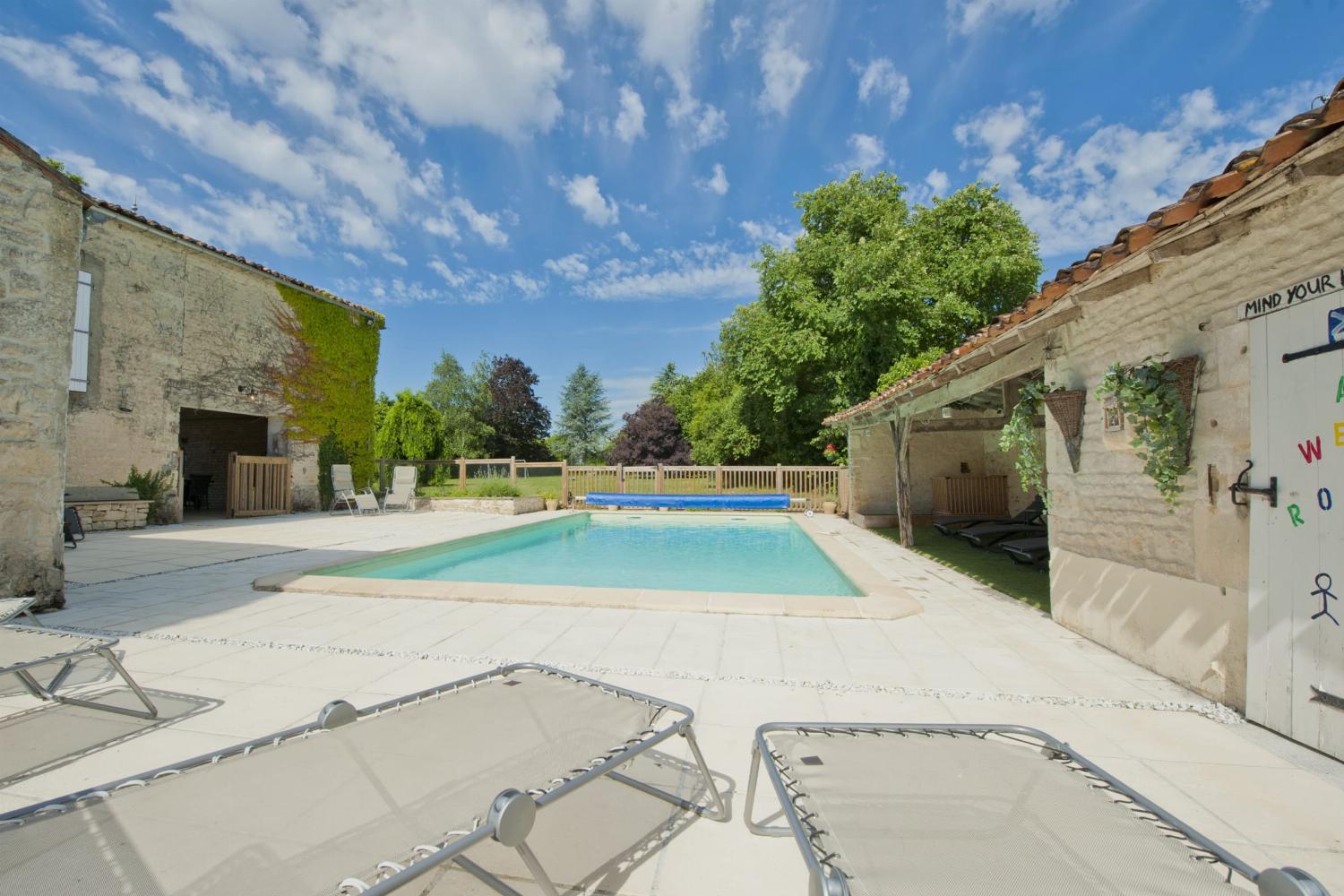 Private heated pool