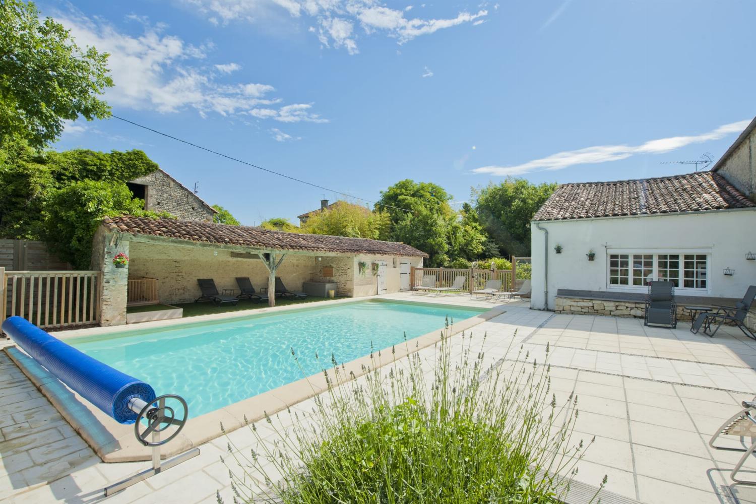 Private heated pool