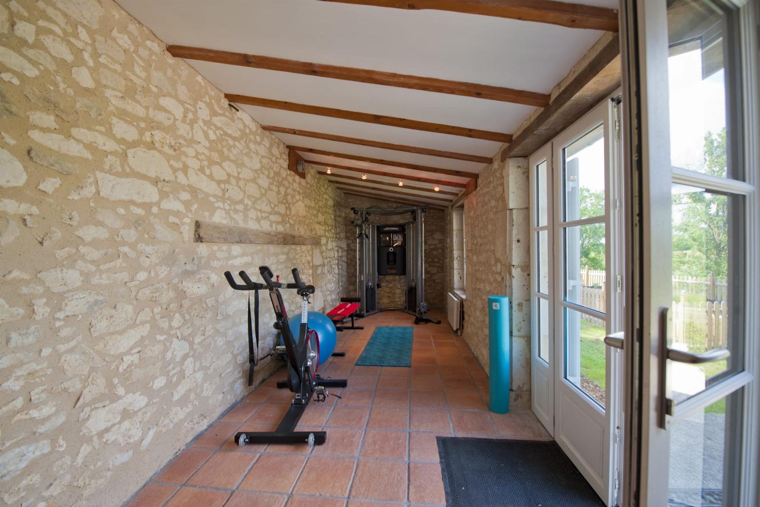 Gym | Rental home in Dordogne