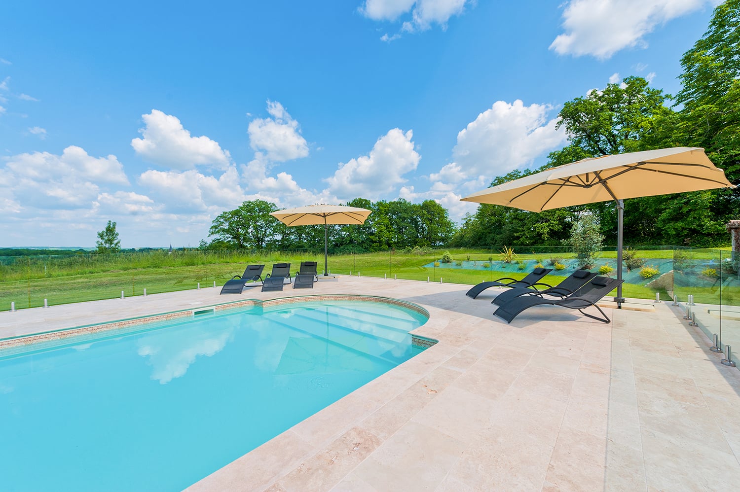 Private heated pool