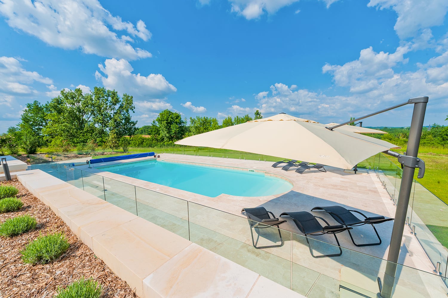 Private heated pool Private heated pool