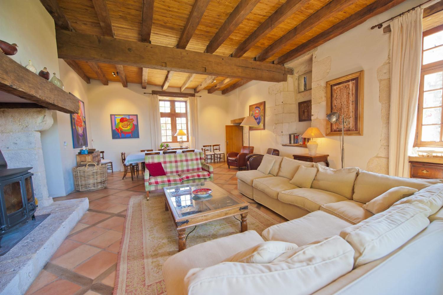 Living room | Holiday château in Dordogne