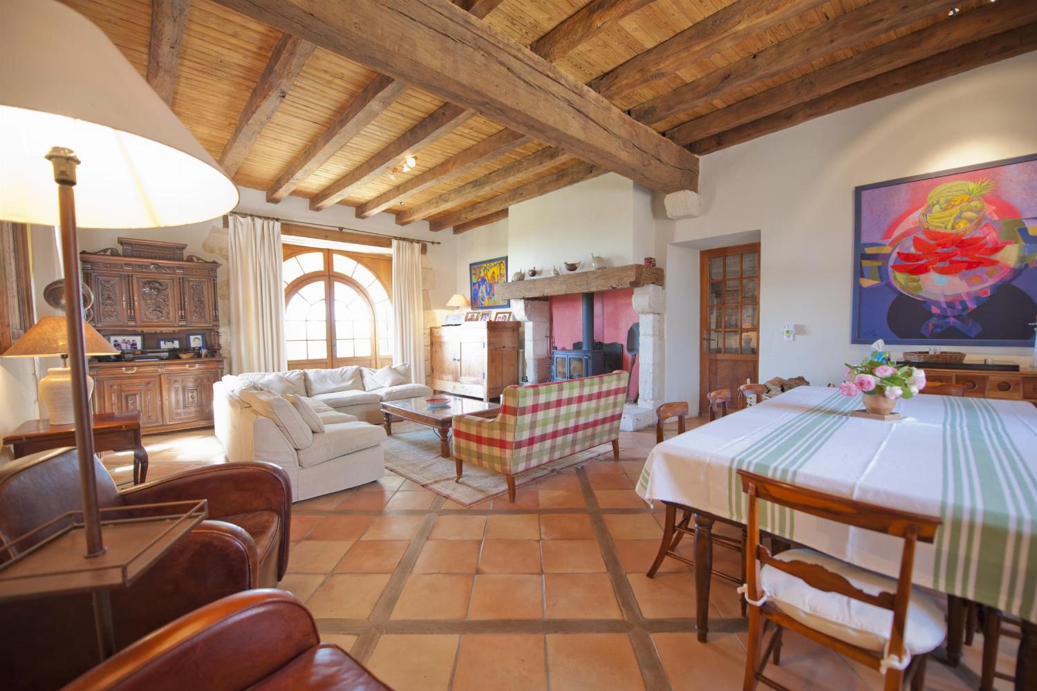 Living room | Holiday château in Dordogne