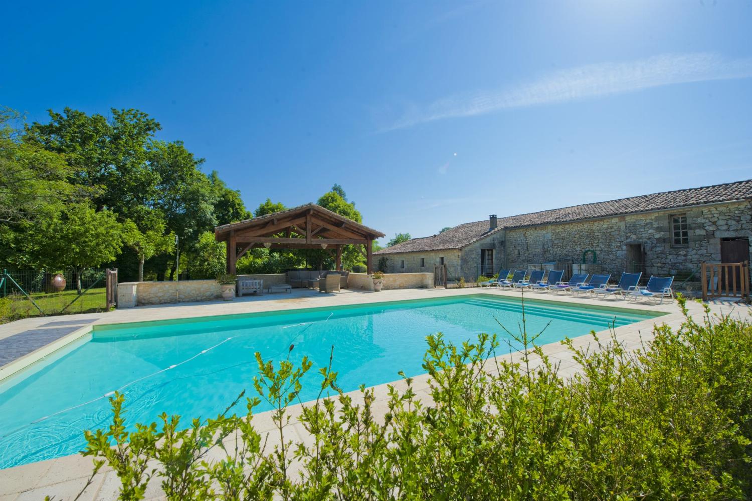 Private heated pool