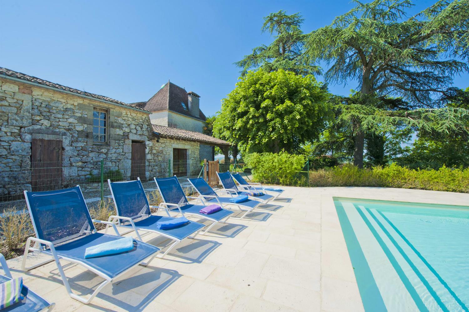 Private heated pool