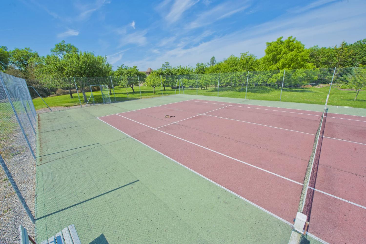 Private tennis court