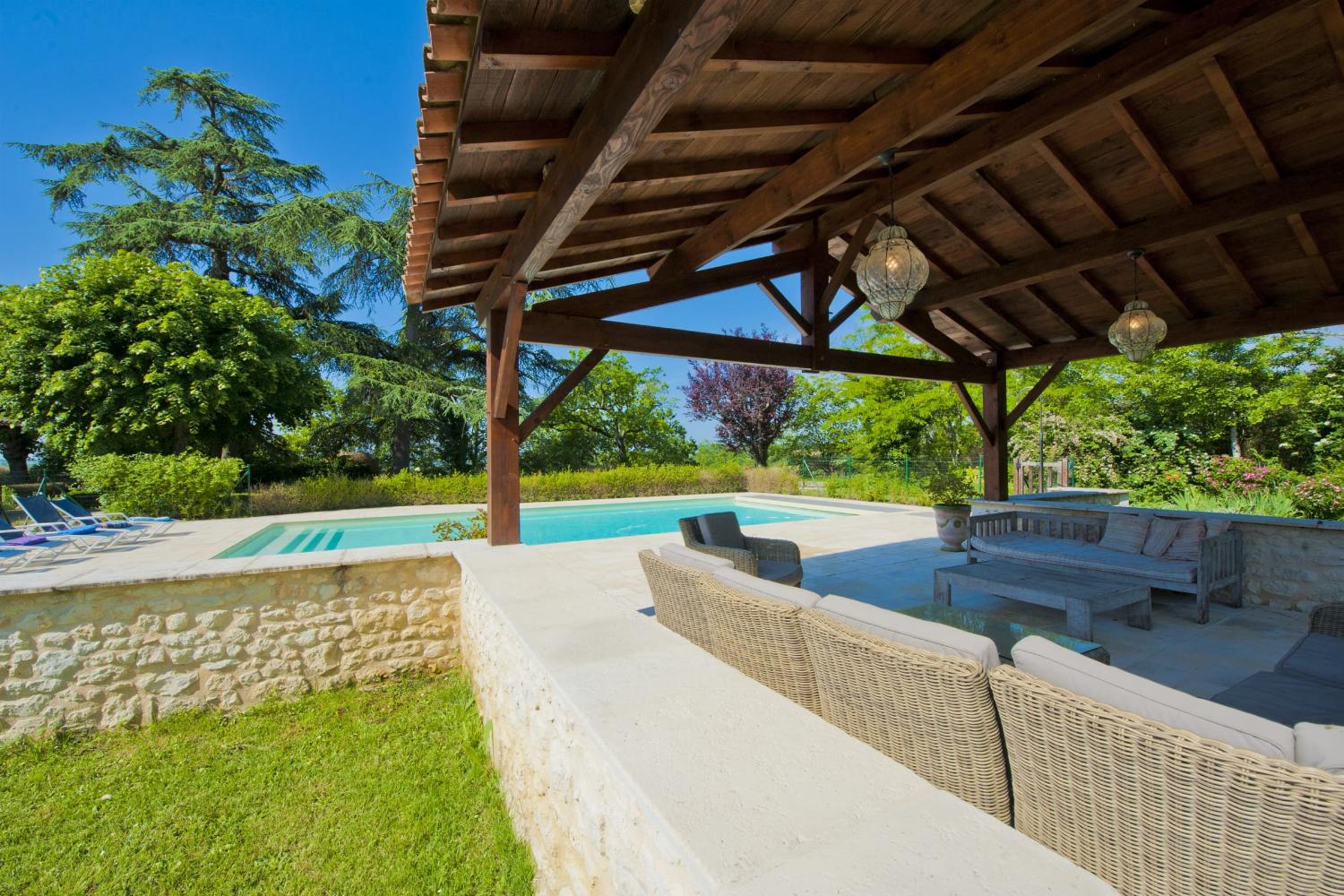 Shaded terrace