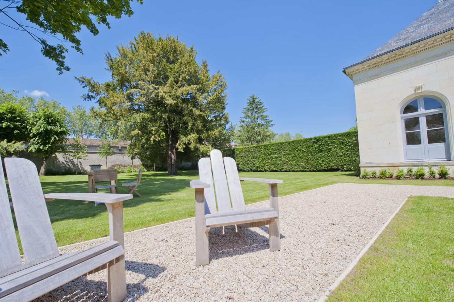 Terrace and garden