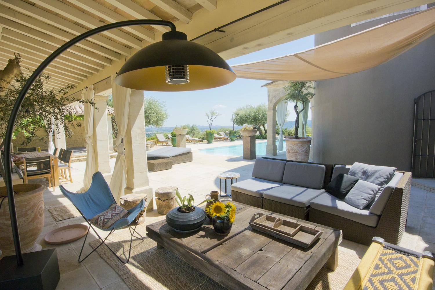 Shaded terrace