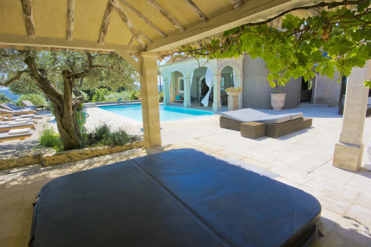Shaded terrace