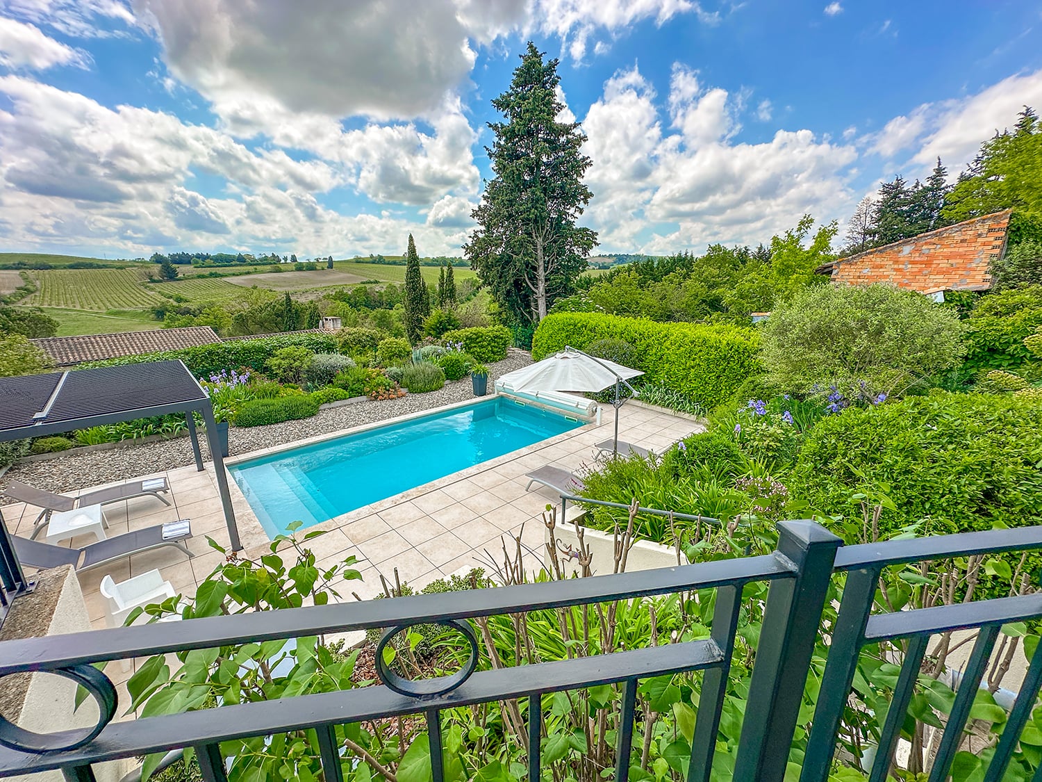 Private pool and view