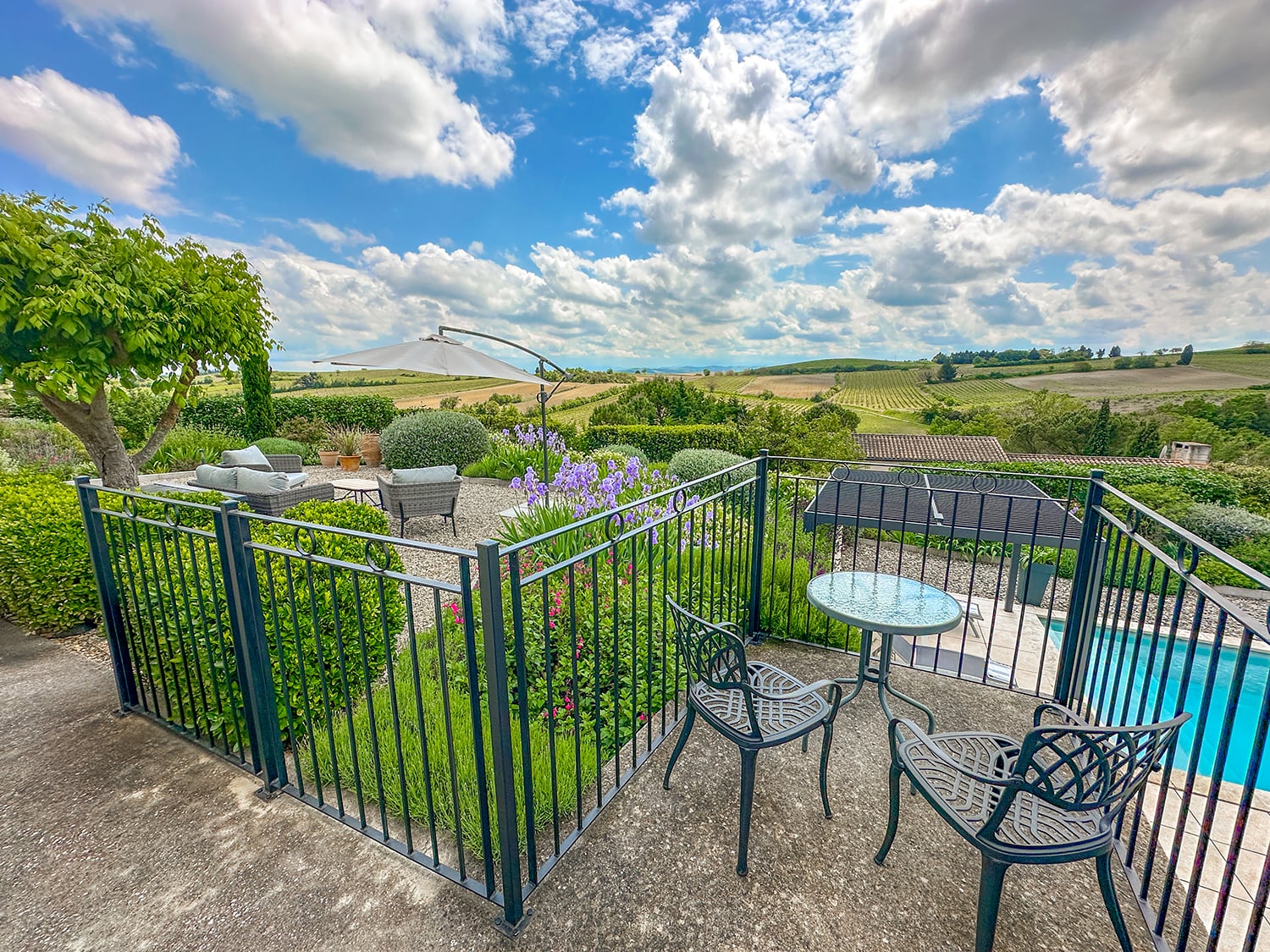 Terrace and view