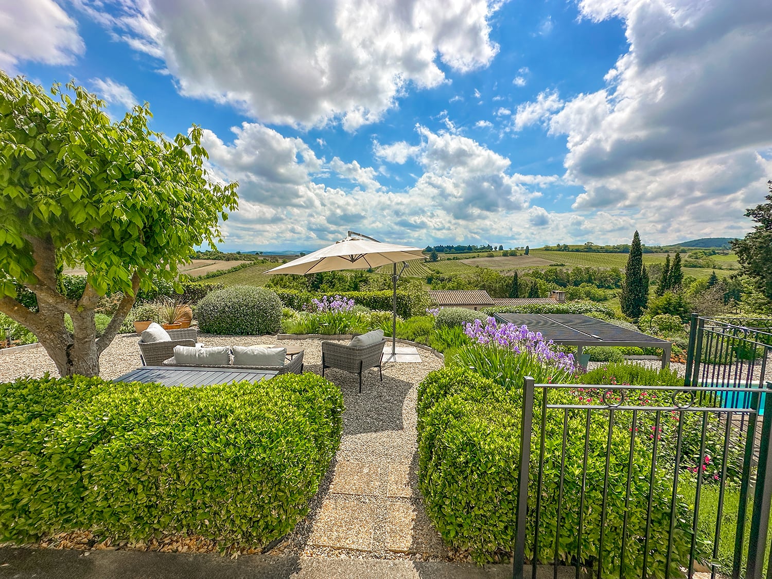 Terrace and view