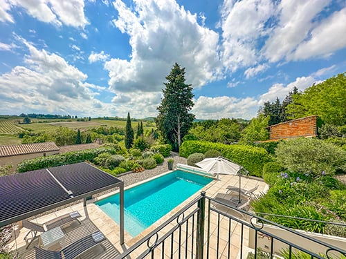 Private pool and view