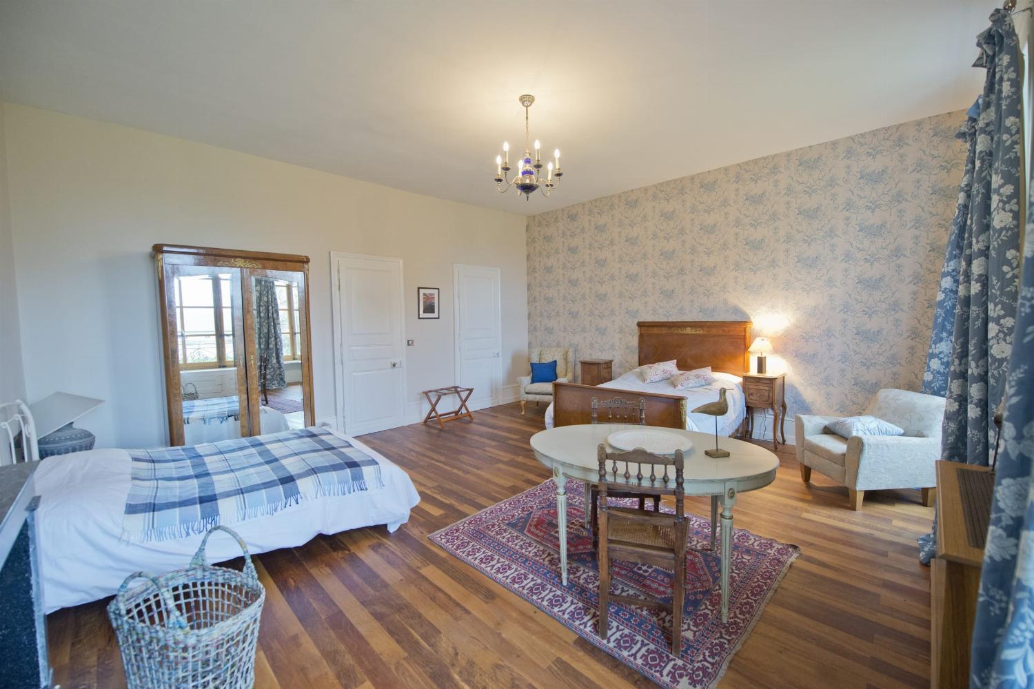 Bedroom | Rental château in Loire