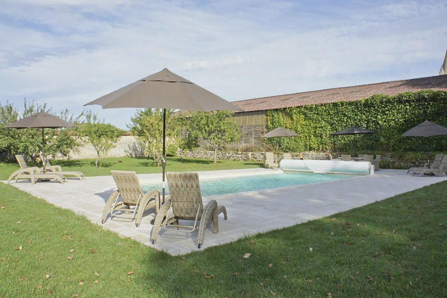 Private heated pool