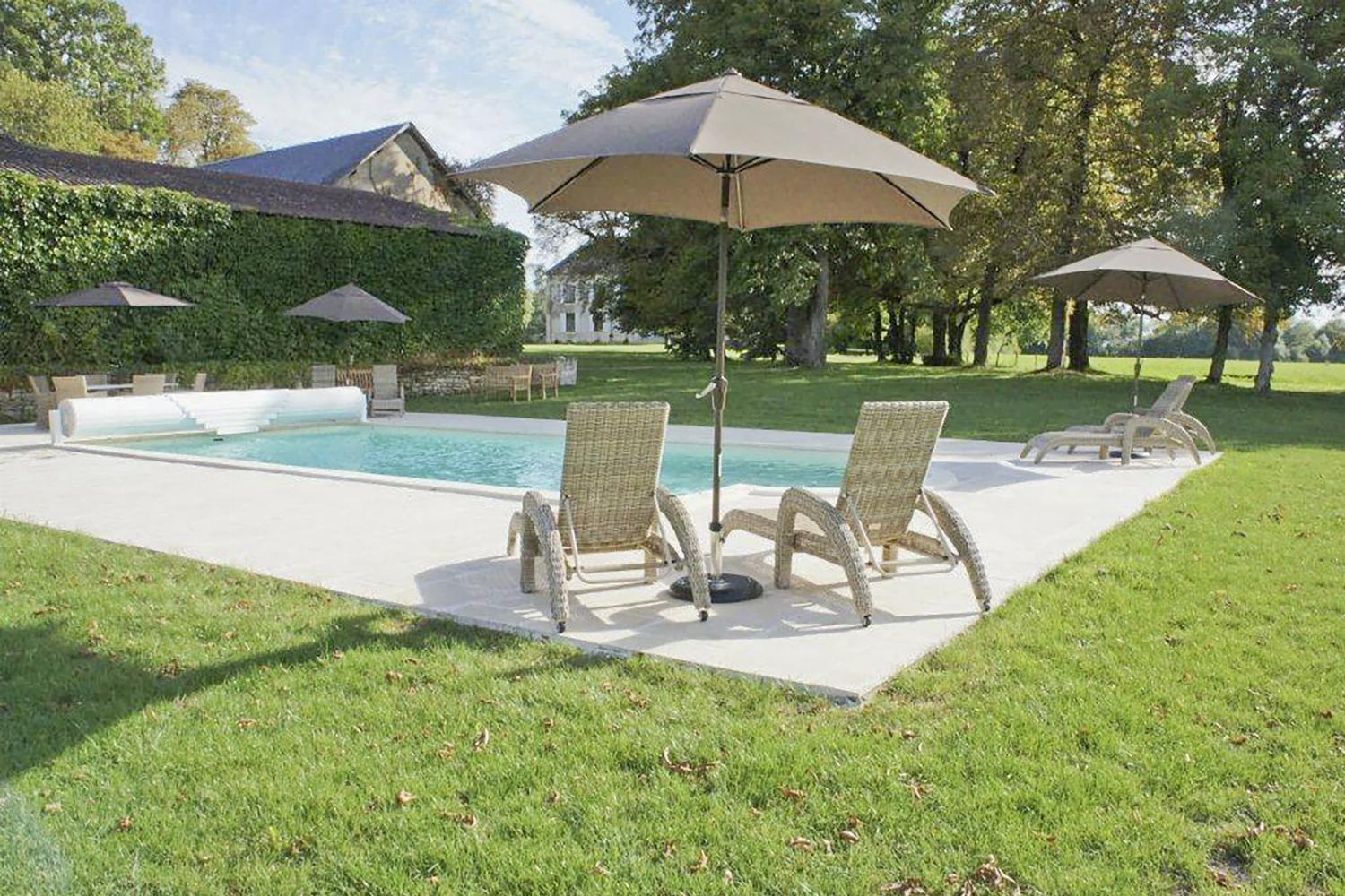 Private heated pool