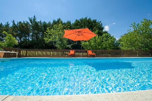 Private heated pool