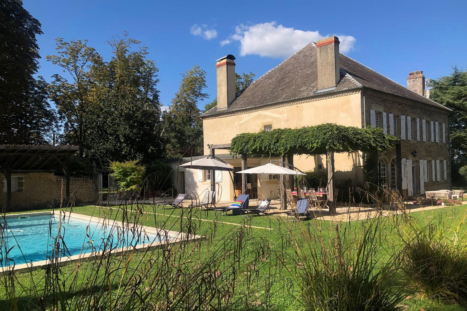 Holiday château in Pyrénées-Atlantiques with private pool