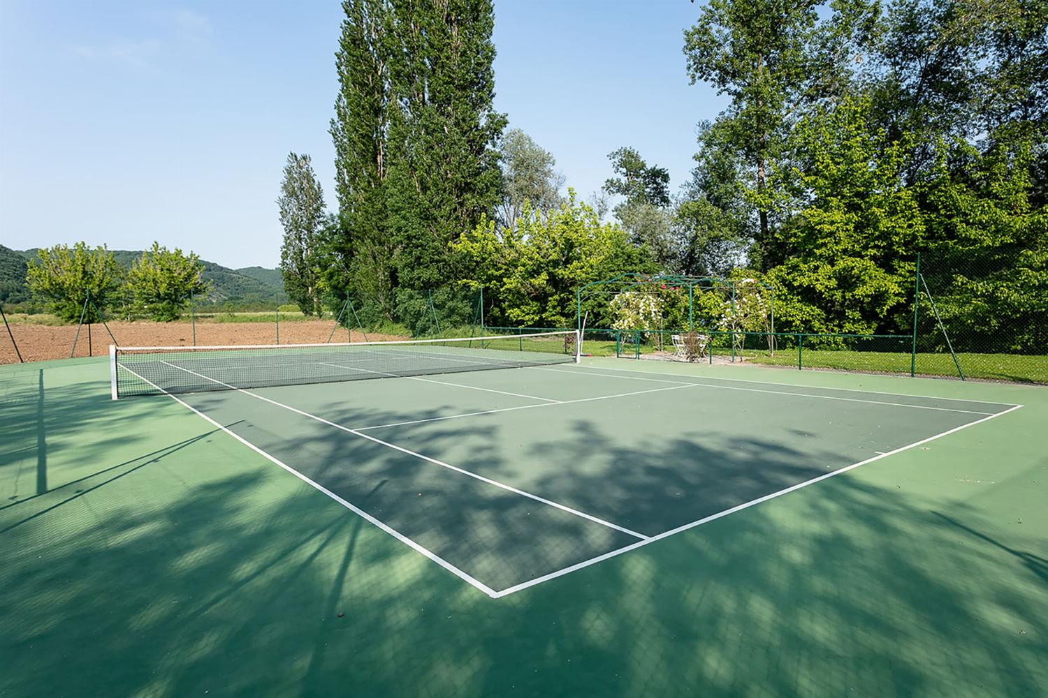 Private tennis court