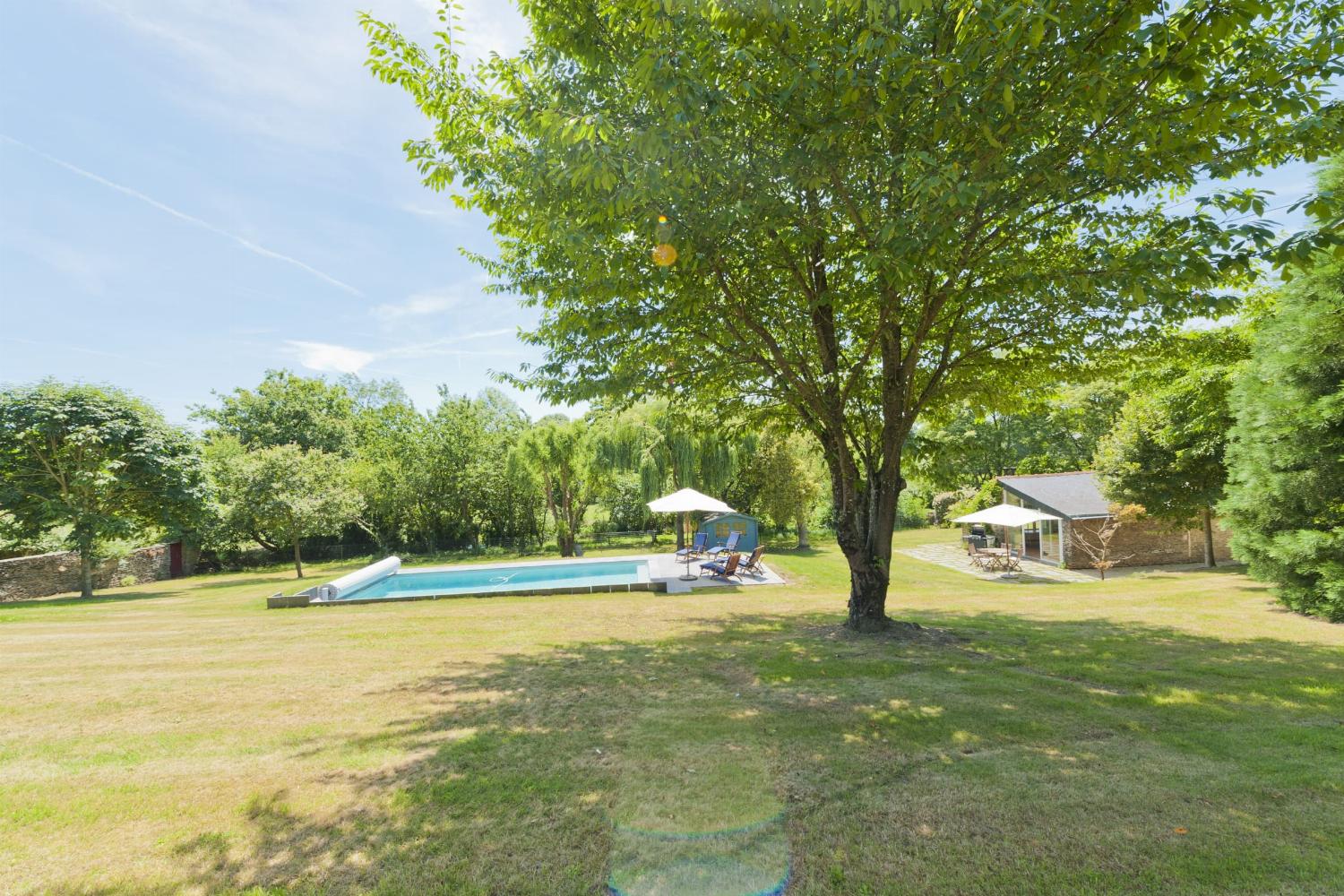 Private heated pool