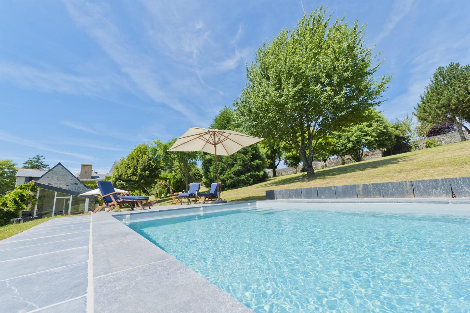 Private heated pool