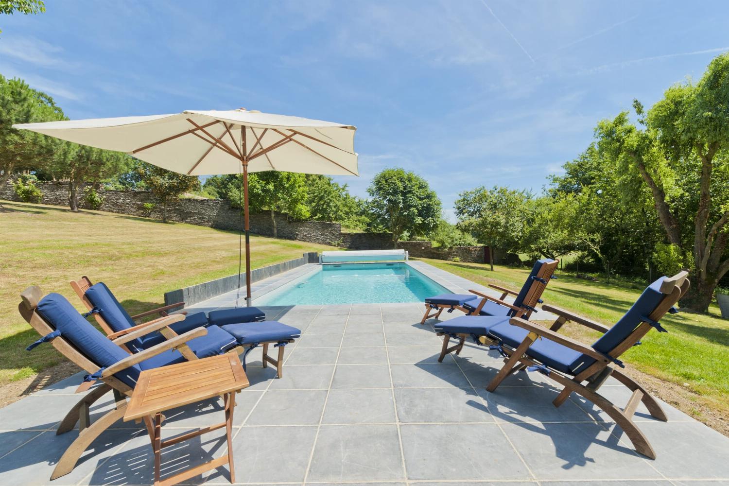 Private heated pool