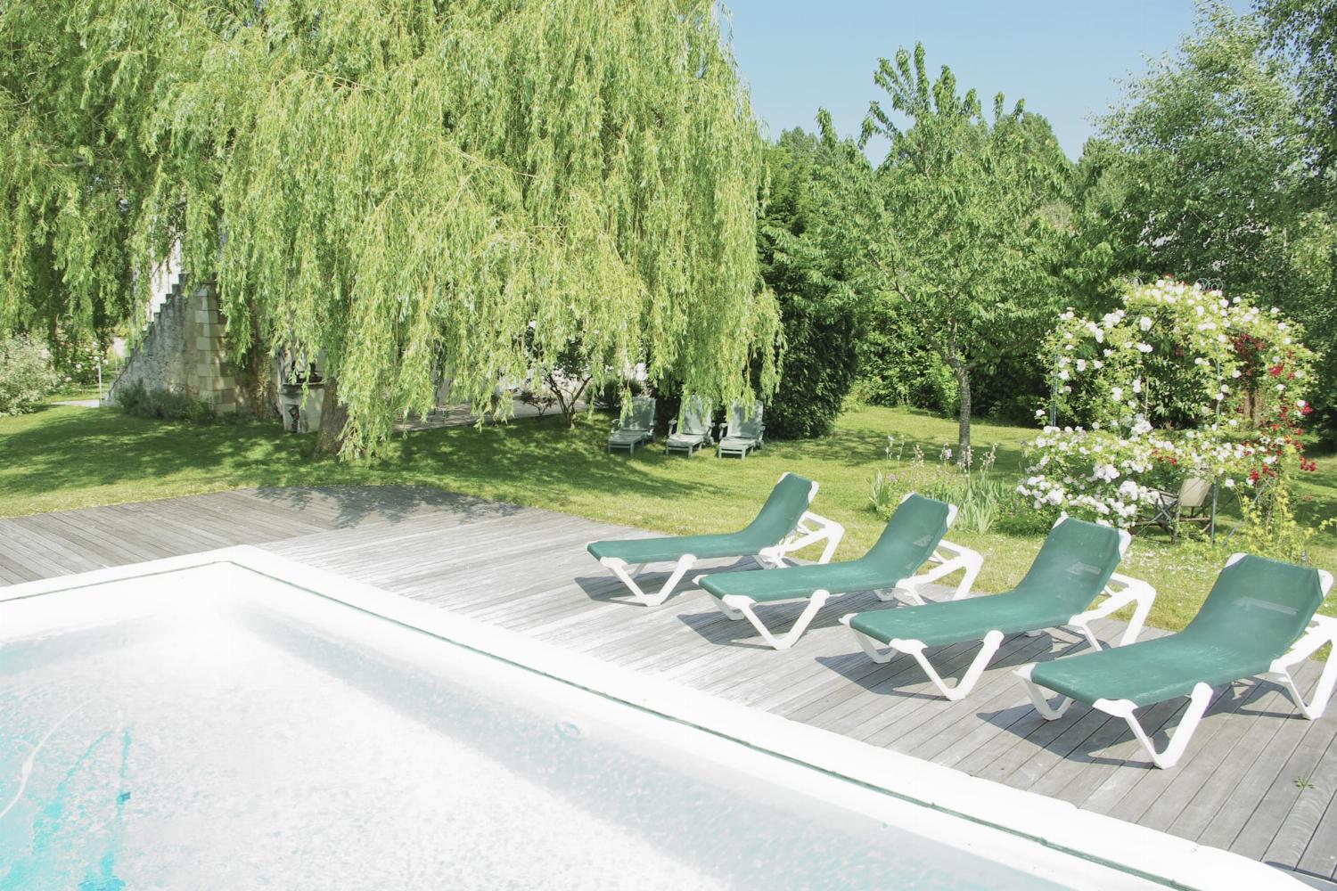 Private heated pool