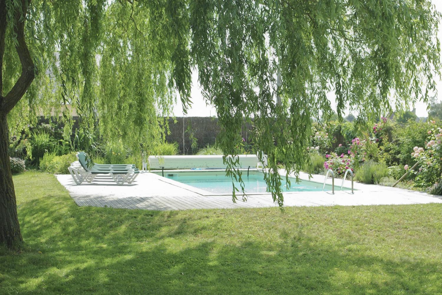 Private heated pool