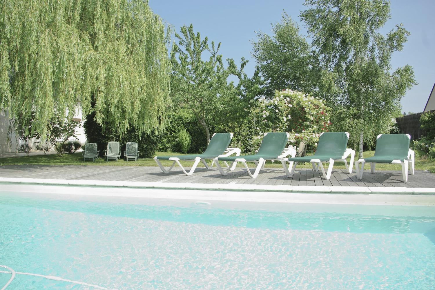Private heated pool