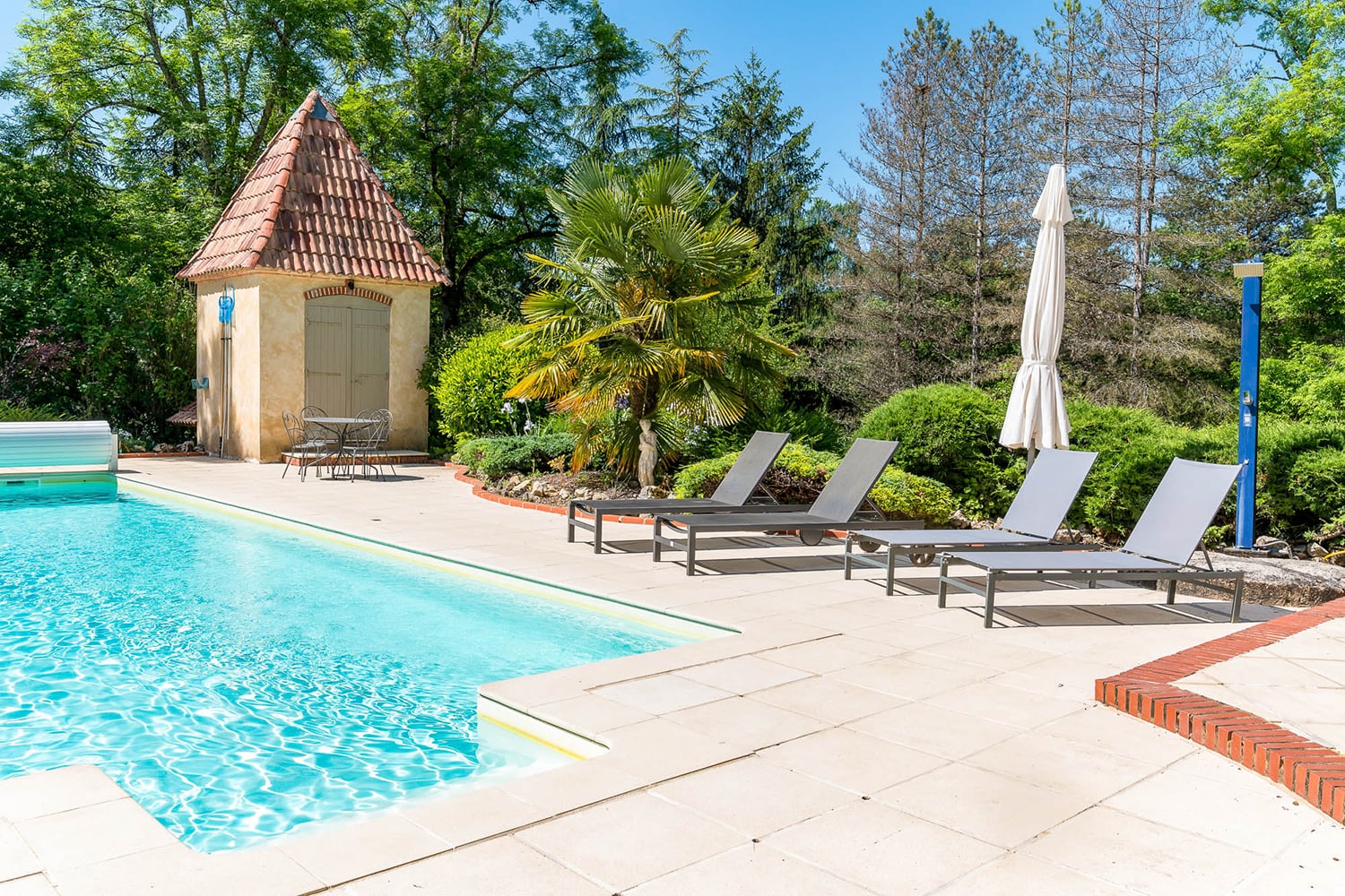 Private heated pool