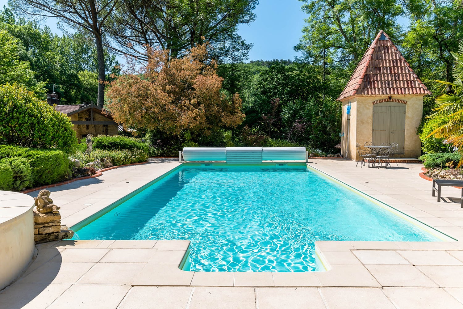Private heated pool