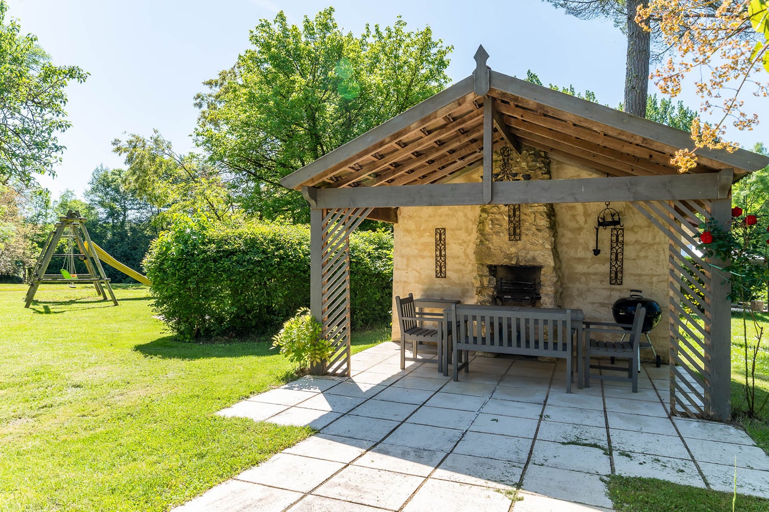 Shaded terrace