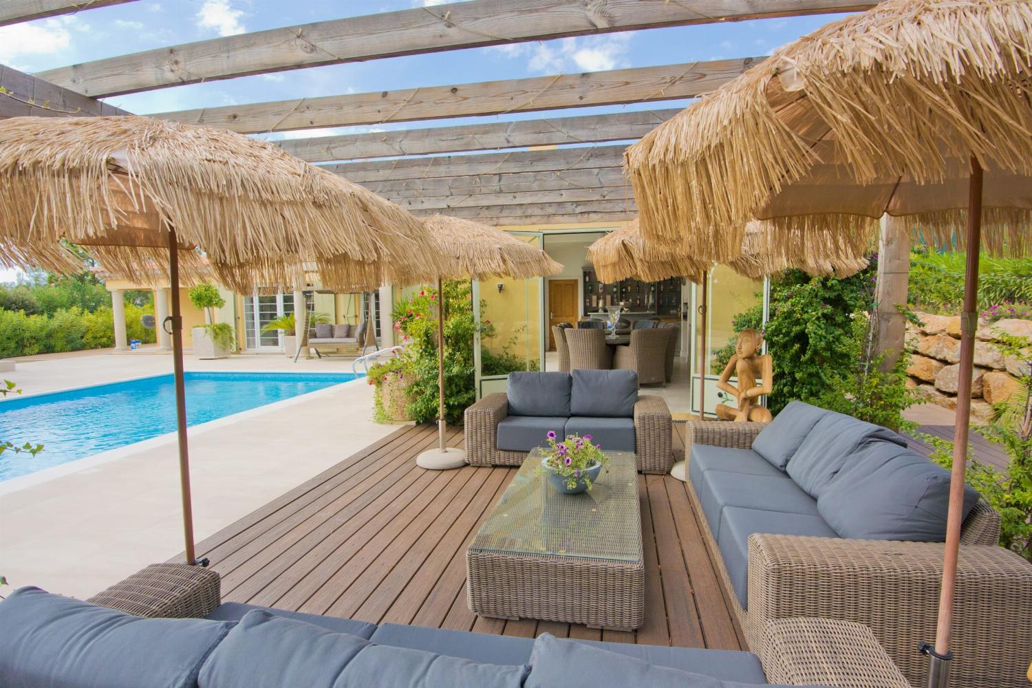 Shaded terrace