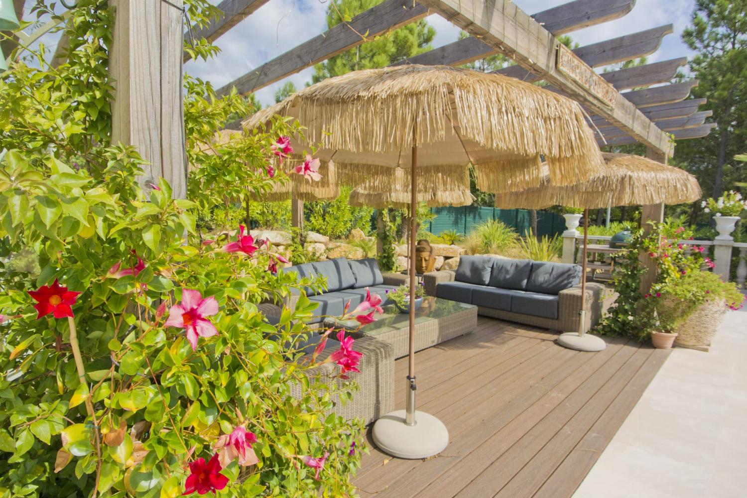 Shaded terrace