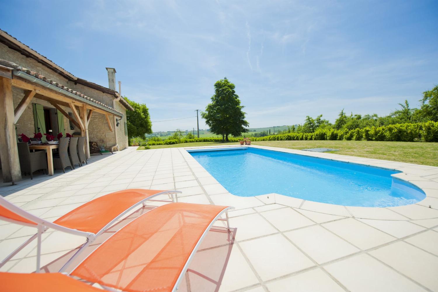 Private heated pool