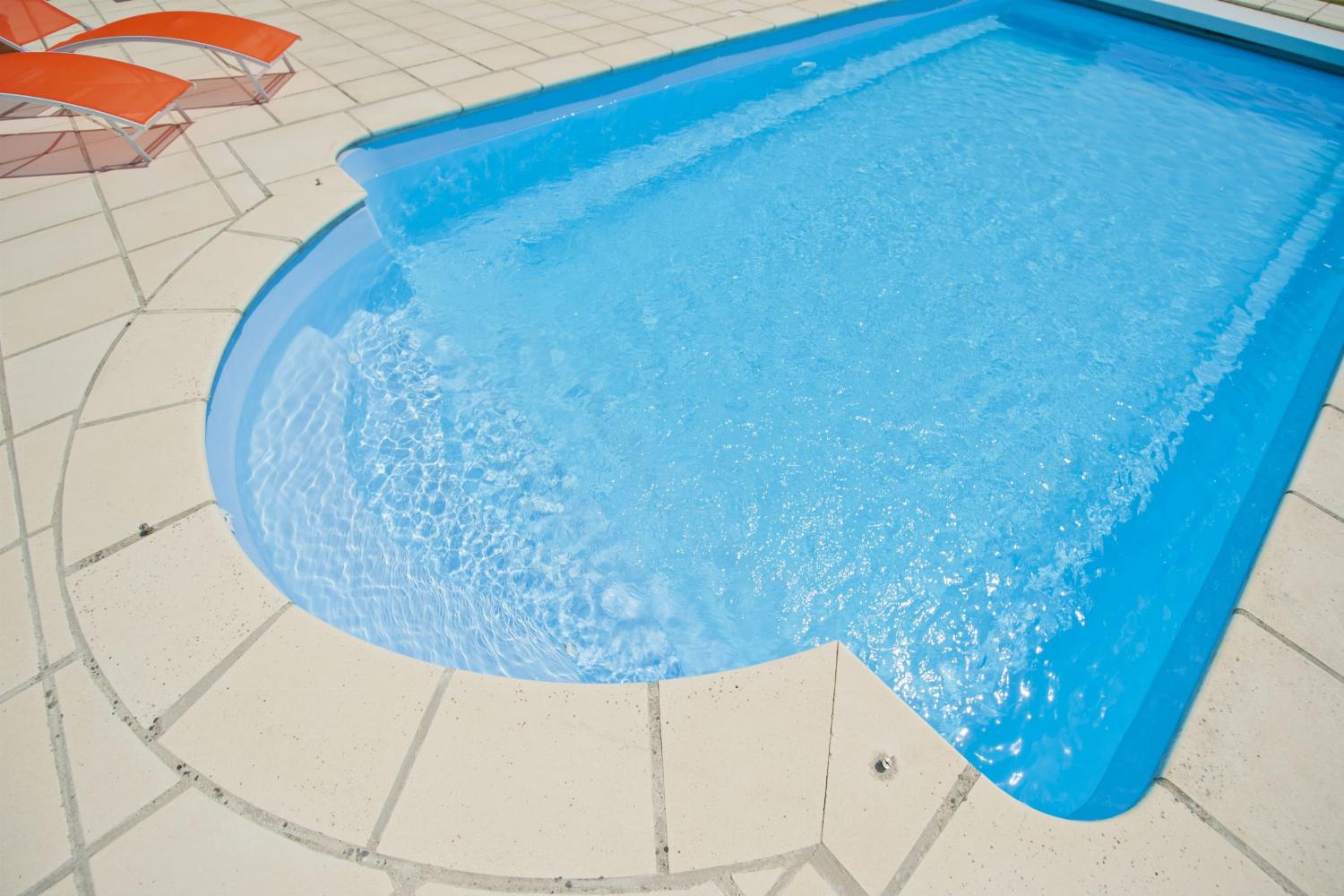Private heated pool