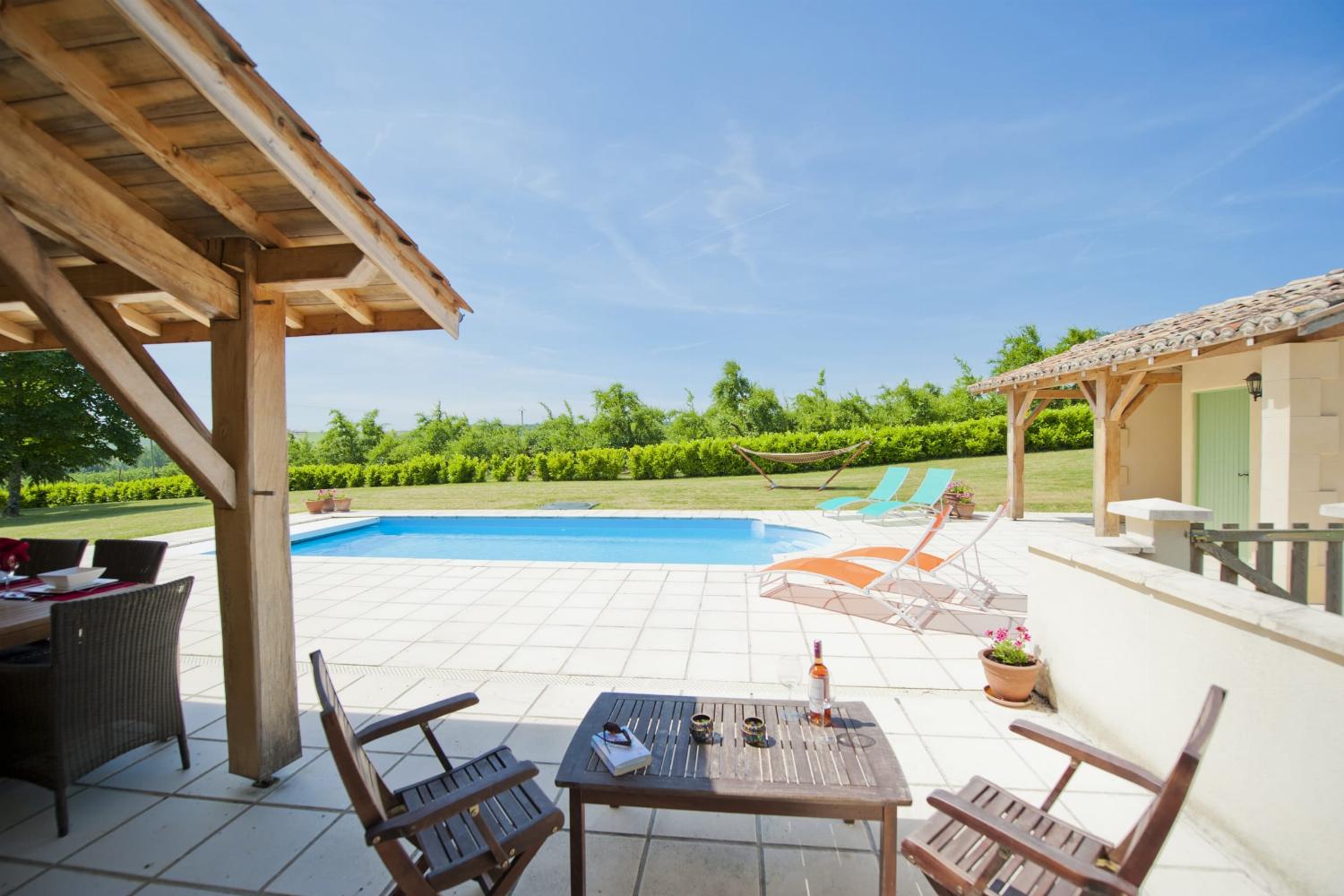 Private heated pool