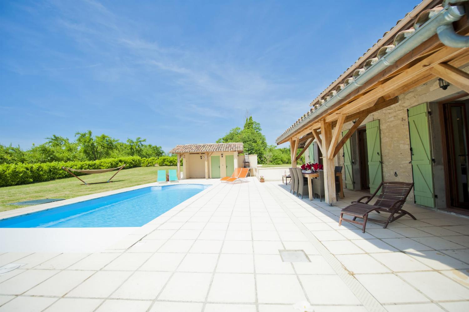 Private heated pool