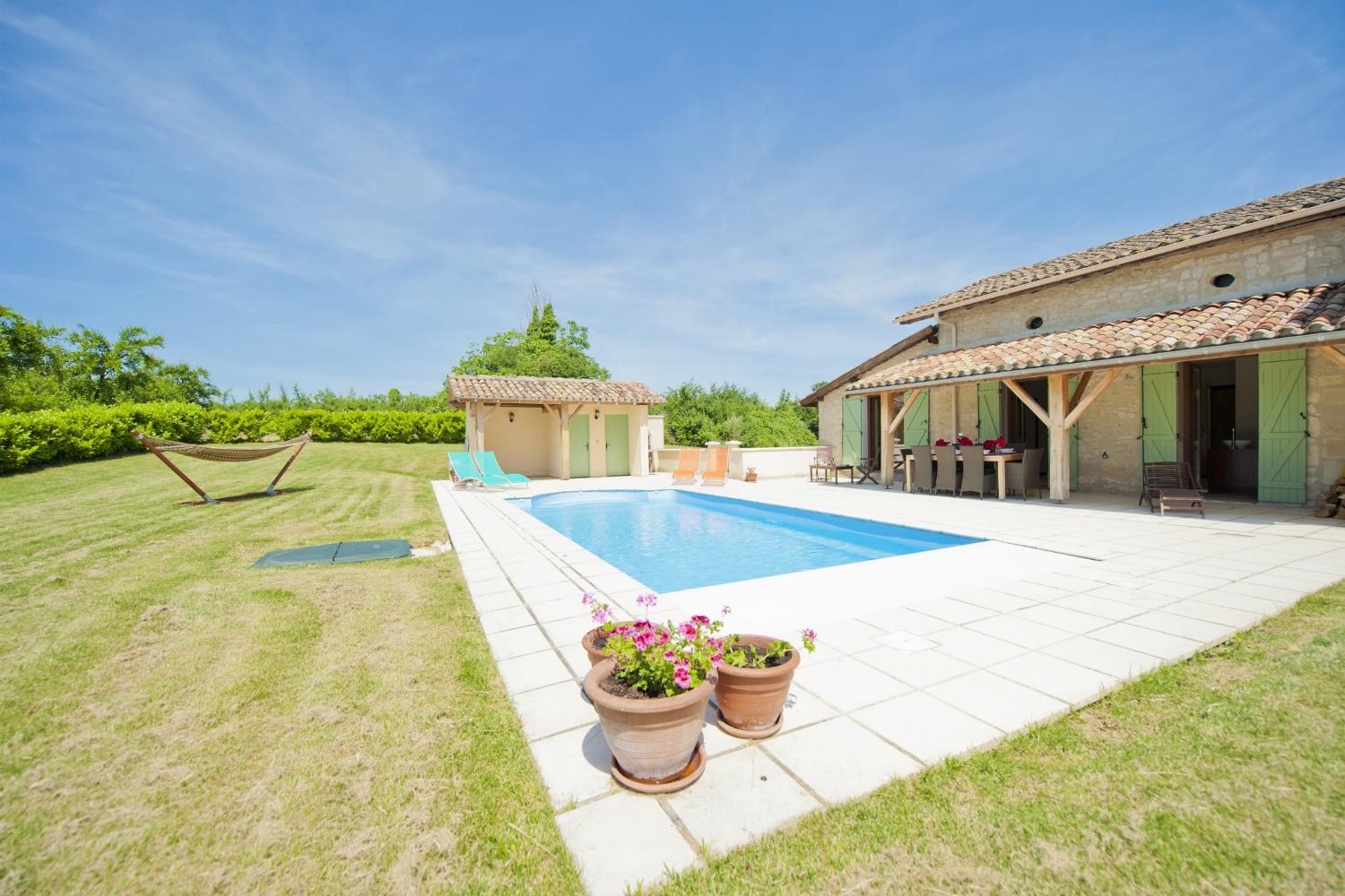 Private heated pool