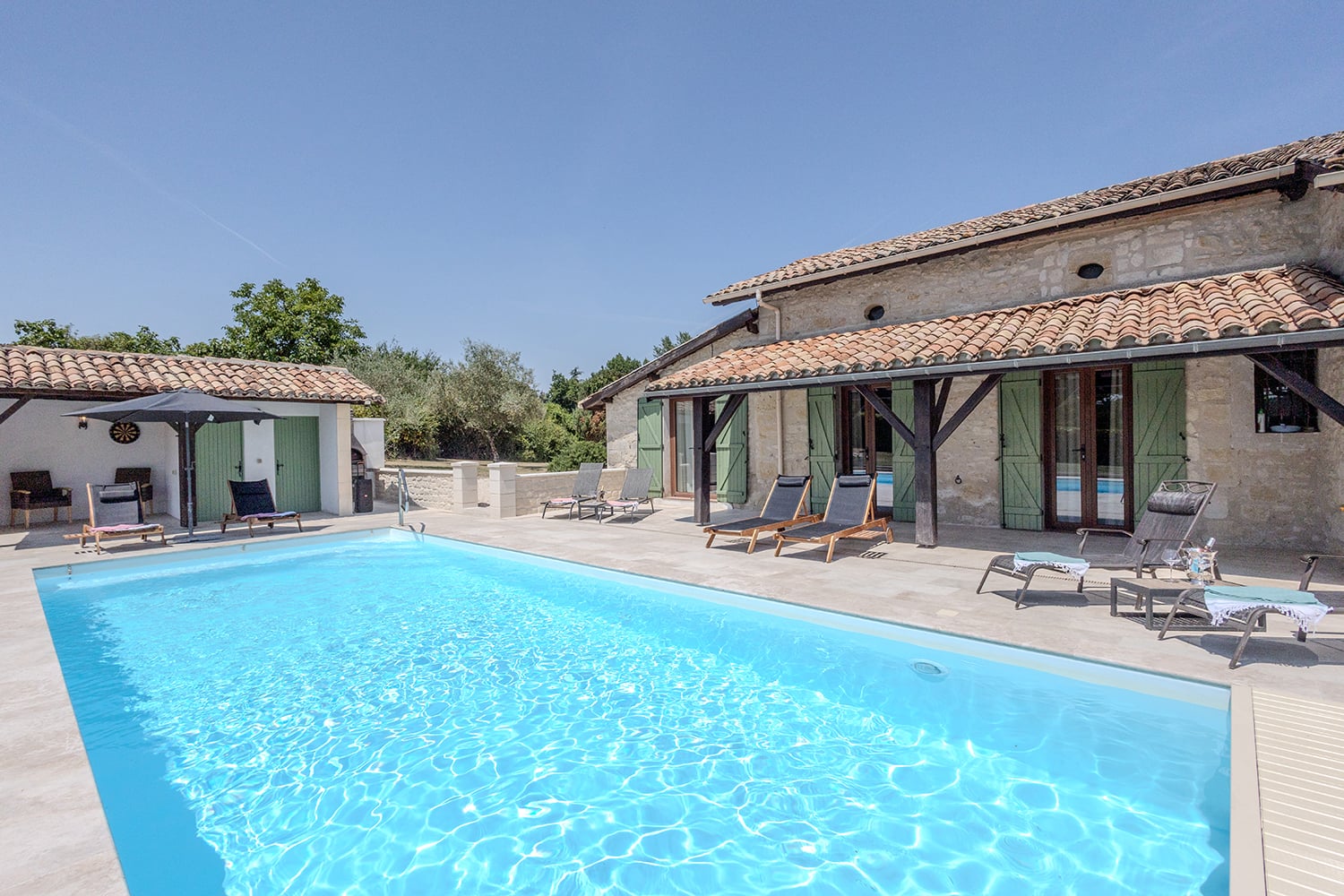 Rental home in Nouvelle-Aquitaine with private heated pool