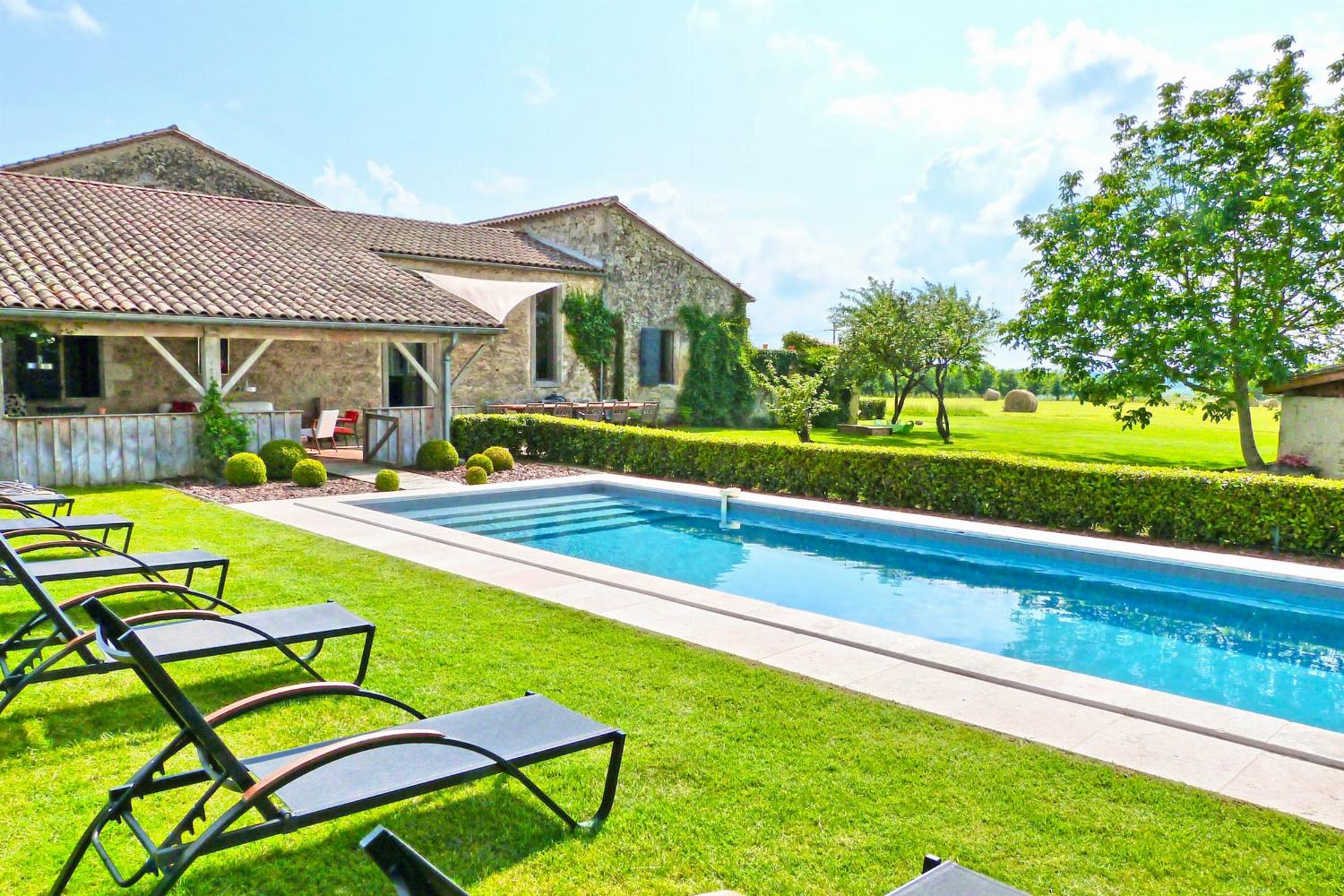 Holiday home in South West France with private heated pool