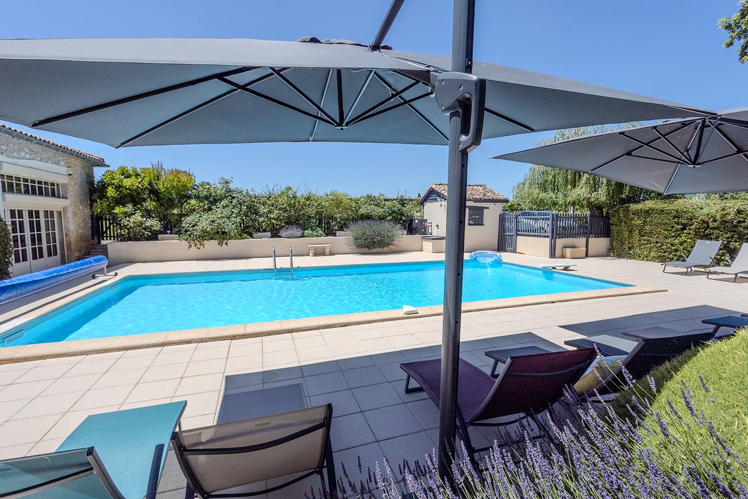 Private heated pool